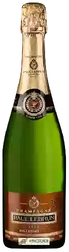 Wijnmakerij Paul Lebrun - Brut Millesimé Champagne Grand Cru 'Cramant'